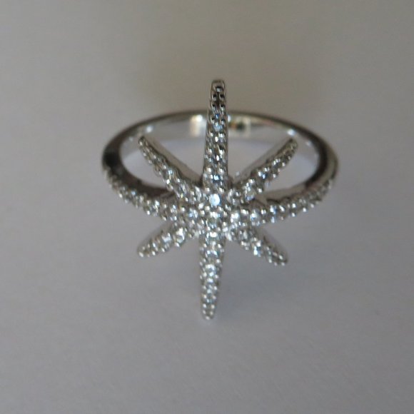 APM Monaco Sterling Silver Météorites Small Star Ring - Picture 7 of 16